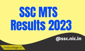 SSC MTS  Results 2023 Check Result @ssc.nic.in